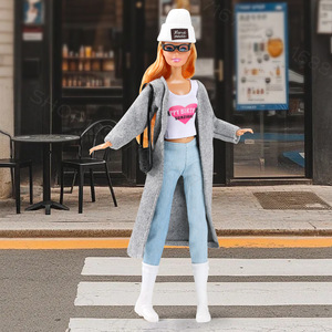 Nouvelle poupée <span class=keywords><strong>Bobby</strong></span> de 30 cm pour le commerce extérieur, mini jouet tendance, série Anchor, <span class=keywords><strong>manteau</strong></span> coupe-vent, jouet en silicone souple pour bébé, pour les filles qui jouent - Product Image 4