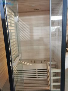 Usine de Guangzhou, prix bon marché, sauna intérieur <span class=keywords><strong>2</strong></span> <span class=keywords><strong>personnes</strong></span>, poêle Harvia, chauffage de luxe, sauna à vapeur sèche, haute qualité - Product Image 3