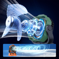 20000mAh Rechargeable LED lumière ventilateur de bureau télécommande rotative pour Camping voiture pêche pour ménage hôtel utilisation en plastique