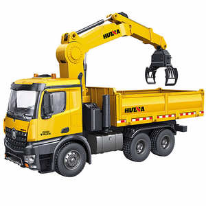 <span class=keywords><strong>Camion</strong></span> radiocommandé HUINA 1575 1/14, grue en bois pour adultes, voiture à benne mobile jouet 2.4G, <span class=keywords><strong>camion</strong></span> à benne de Construction - Product Image 1