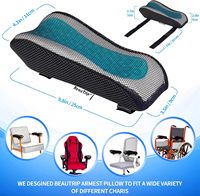Coussinets de bras ergonomiques pour chaise de bureau, accoudoirs pour bureau et chaise, accessoires de jeu, support de coude, soulagement de la pression, coussin doux, lot de 2