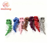 Mainan Boneka Dinosaurus Rangka Tulang Belakang Dapat Dipakai untuk Pesta Halloween Karnaval, Kostum Cosplay Fosil Dino, Hadiah Kejutan untuk Anak-Anak
