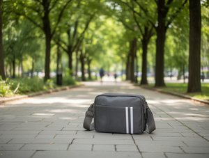 Borsa a tracolla sportiva orizzontale grande da uomo in nylon MH-18034 - Product Image 2