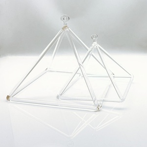 HF 3 '' - 14'' Spirituel Guérison Cristal De Quartz Chanter Reiki <span class=keywords><strong>Pyramide</strong></span> Corps Humain Énergie Équilibrage Chakra Méditation <span class=keywords><strong>Pyramide</strong></span> - Product Image 1