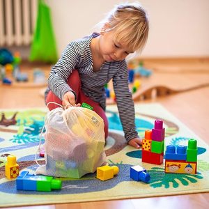 1-Pack Cotton <b>Mesh</b> Bag, Reusable Washable <b>Mesh</b> <b>Net</b> String Grocery Bag with Short Handle, Portable <b>Net</b> Tote for Fruit&Vegetables - Product Image 5