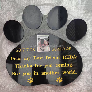 Aandenkensteen voor huisdieren in moderne Europese stijl, met fotolijstje voor hond of kat, hulp bij het verliezen van een huisdier, tuin-grafsteen - Product Image 3