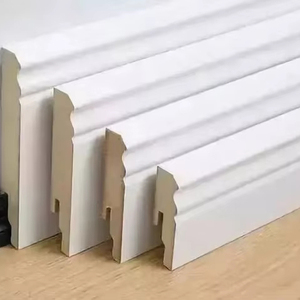 Phổ biến Trắng primed MDF tường góc góc đúc Ốp chân tường khuôn với các loại khác nhau Ốp chân tường ván chân tường - Product Image 3