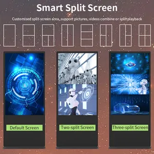 垂直LCD広告ディスプレイ画面フルHDデジタルサイネージプレーヤーキオスク