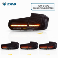 Feux arrière LED laser noirs VLAND Factory Plug and Play pour BMW Série 3 2012-2019 F30 M3 F80 Pre LCL