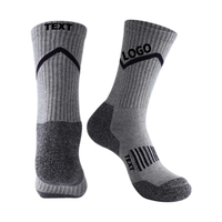Chaussette de sport d'équipage d'approvisionnement d'usine chaussette de course de gymnastique personnalisée avec logo design chaussettes de sport athlétique