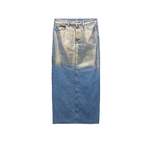 Gonne Midi rivestite in stile Vintage personalizzate giacche in Denim Set gonne da <span class=keywords><strong>donna</strong></span> giacche da <span class=keywords><strong>donna</strong></span> - Product Image 6