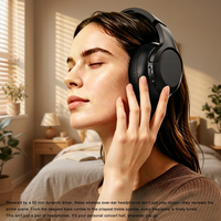 Casque de jeu sans fil supra-auriculaire LDON 839 avec 6 haut-parleurs dynamiques, coussinets en mousse à mémoire de forme, son Hi-Fi et commandes intégrées