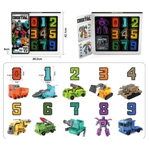 5 trong <span class=keywords><strong>1</strong></span> biến dạng bảng chữ cái robot đồ chơi kỹ thuật số Morphing Đồ chơi khối xây dựng giáo dục hành động hình đồ chơi - Product Image 5