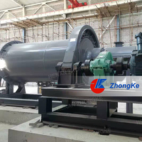 Tanzanie Broyage à sec humide Petite machine d'extraction par pulvérisation Broyeur à boulets horizontal en or utilisé pour la poudre de pierre de ciment