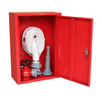 Ensemble de pulvérisation de boîte à hydrant en acier inoxydable flexible épaissi, équipement incendie intérieur/extérieur ZH24423 80x65x24cm