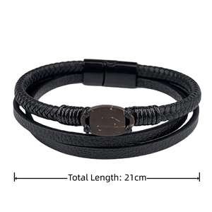 <span class=keywords><strong>NFC</strong></span> модный браслет из кокосовой скорлупы с кожаной магнитной пряжкой 13,56 МГц RFID контроль доступа отель смарт-браслет <span class=keywords><strong>NFC</strong></span> подарки OEM/ODM - Product Image 2