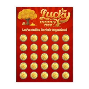 Scratch Card Custom Multi-layer Coating Winning Rate Design Lucky Draw Style Security Printing - Product Image 4