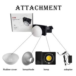 Lumière vidéo COB 100W pour l'éclairage <span class=keywords><strong>photographique</strong></span> de studio Photo et vidéo en direct <span class=keywords><strong>effet</strong></span> stroboscopique - Product Image 3