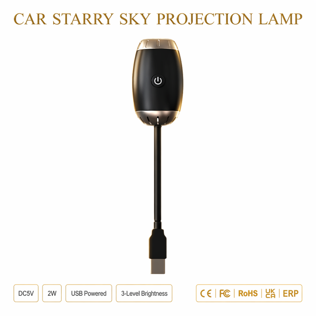 Car Starry Sky Projection Lamp ABS Mini Bedroom Plug-in USB Atmosphere Light Black Hole Focusing Light Toy Gift Wholesale Model