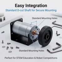 Moteur à micro-réduction à basse vitesse 25GA 310 12V/24V avec engrenage métallique pour machine à étiquettes et dispositif d'enroulement