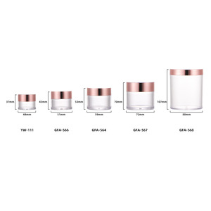 Sanle Custom <b>Plastic</b> Jar 30g 60g 120g 480g For Cosmetic Cream Nail Polish Powder Round Electroplated Cover - Product Image 2
