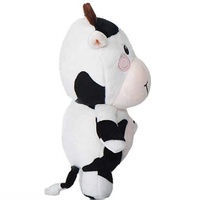 Mascotte de vache en peluche personnalisée OEM, matériau en peluche, vache à lait, jouets pour enfants