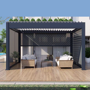 Pergola moderne pour l'extérieur : abri imperméable pour événements et mariages, auvent de jardin à structure métallique à vendre. - Product Image 2