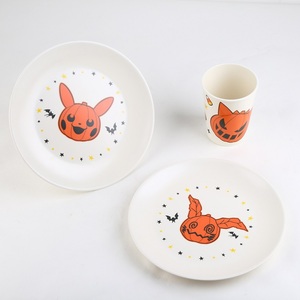 Plato Moderno de 9 Pulgadas, Material de Melamina Libre de BPA, Diseño de Dibujos Animados, Apto para Lavavajillas, Personalizable, para Servir Niños, Comedor, Restaurante B2B - Product Image 5