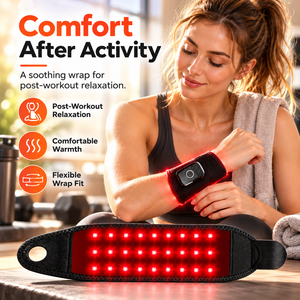 Masajeador Ajustable para Manos y Muñecas con Terapia de Luz Roja, Calor y Vibración, Recargable por USB, Portátil para Uso Doméstico - Product Image 3