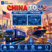 Transitaire maritime Chine-USA, consolidation de fret maritime LCL, service de ramassage en entrepôt et livraison porte-à-porte