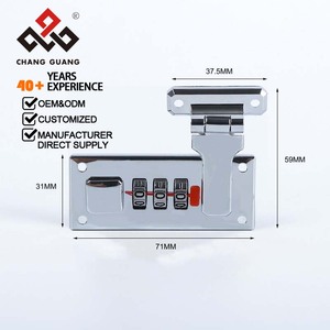 सामान जस्ता मिश्र धातु सूटकेस सुरक्षा लॉक संयोजन सुरक्षा लॉक संयोजन - Product Image 3