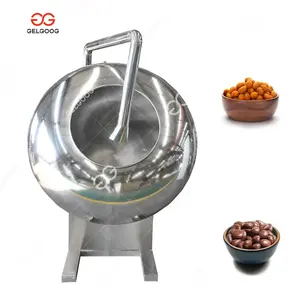 Small Chocolate Candy Nuts Dragees Spray Pan Machines Donut Chocolate Coating Machine Automatic