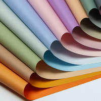 Papier d'emballage professionnel en pâte de paille recyclable et écologique, couleur unie, motif floral euroasiatique, nouvelle collection 2024, pour la décoration
