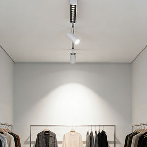 Éclairage <span class=keywords><strong>sur</strong></span> <span class=keywords><strong>rail</strong></span> magnétique encastré LED blanc intelligent 8w 3000k 48v Projecteur à gradation <span class=keywords><strong>sur</strong></span> <span class=keywords><strong>rail</strong></span> linéaire à double tête pour salon et bureau - Product Image 4