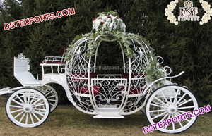 Chariot de cheval citrouille, magnifique animal de cheval, citrouille, cendrillon, Buggy, Royal, blanc, princesse, citrouille, blanche, vente en gros - Product Image 3