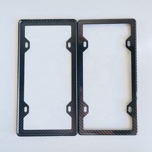 Cadre de plaque d'immatriculation en fibre de carbone 3K twill 100% véritable, finition brillante, avec revêtement transparent résistant aux UV, produit de qualité supérieure - Product Image 4