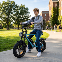 Vélo électrique hybride OUXI Factory 36V, 16 pouces, batterie 15Ah intégrée au tube diagonal, moteur arrière sans balais, écran LCD, mini fatbike haute vitesse V8