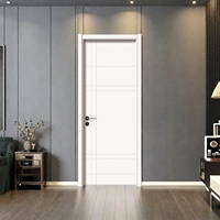 Porte moderne en cristal de carbone insonorisée et sans peinture, plus économique, idéale pour hôtels, écoles, bureaux et espaces publics
