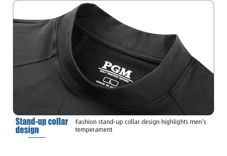 PGM YF427 golf shirt long sleeve branded polyester spandex men nice golf shirts