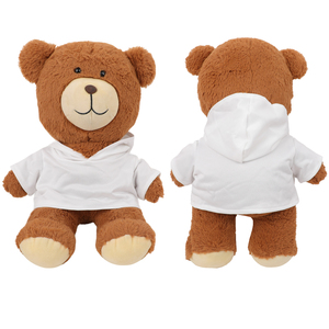 MSYO Ours en peluche avec vêtements amovibles, adorable animal en peluche à habiller, poupée à tenue interchangeable et personnalisable - Product Image 1