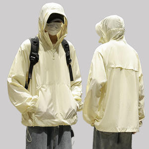 Ultra-sottile UPF50 + protezione UV giacca estiva da esterno per uomo e donna Casual stile montano in Nylon con cerniera frontale con Logo Sun - Product Image 1