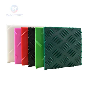 HDPE plastic composite material ground road mats black mats road plate