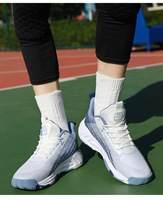Chaussures de course et de basketball multi-usages pour hommes, respirantes, en maille Fly Knit, avec amorti, semelle extérieure en caoutchouc antidérapante et résistante à l'usure