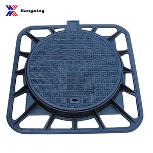 Couvercle de regard en fonte ductile rond et carré EN124, dimensions <span class=keywords><strong>300</strong></span>*<span class=keywords><strong>300</strong></span> 400*400, certifié CE, marque Hangxing, pour drainage des eaux pluviales - Product Image 2