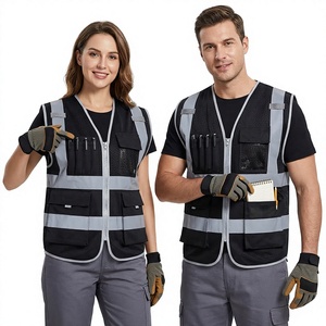 Manufacture Safety Vest Custom Logo Windproof CE Certified High Visibility Reflective Construction Safety <b>Jacket</b> - Product Image 1