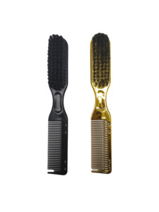 Peigne de coiffure à double usage de bonne qualité pour salon de coiffure brosse de nettoyage pour <span class=keywords><strong>barbe</strong></span> et coupe de cheveux pour hommes - Product Image 2