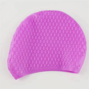 <span class=keywords><strong>Bonnet</strong></span> de bain unisexe en silicone personnalisé avec protection auditive, tendance, pour la natation et la baignade - Product Image 1