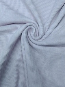 Premium Quality Breathable Cotton Poly Waffle <b>Fabric</b> Hoodies Sweatshirts T Shirts Casual Wear Home Textile Soft Knit <b>Medium</b> - Product Image 5
