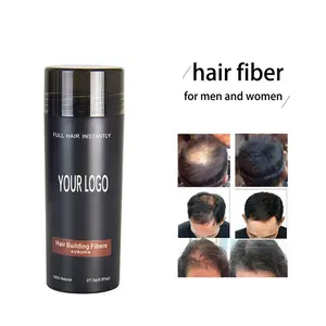 Factory Hot Sale Customize Logo Private Label 27.5 Gram Hair Loss Treatment Fiber Fully Keratin Hair Building Fiber Powder