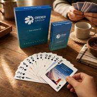 Cartes à Jouer Écologiques Personnalisées avec Logo et Boîte en Papier pour Cadeaux Promotionnels Familiaux